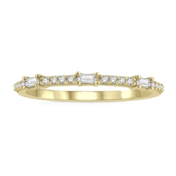 Stackable Baguette Diamond Fashion Ring