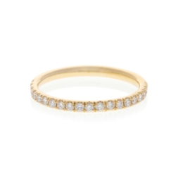 14K Yellow Gold Diamond Wedding Band