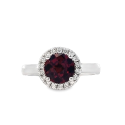 Garnet & Diamond Ring