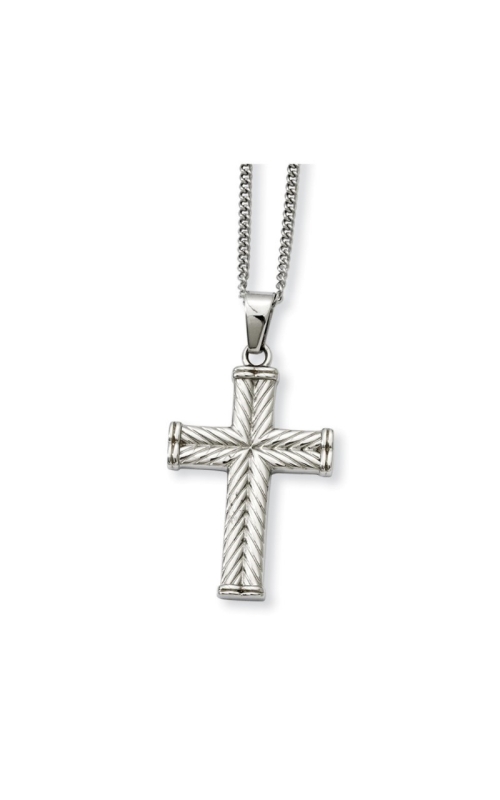 Gent's Stainless Steel Cross Pendant