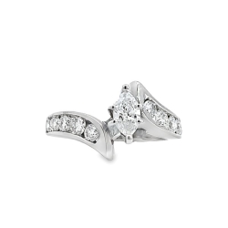 Estate Diamond Marquise Engagement Ring