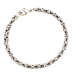 Estate Byzantine Weave Silver Bracelet