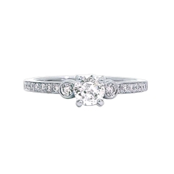 Diamond Center Engagement Ring