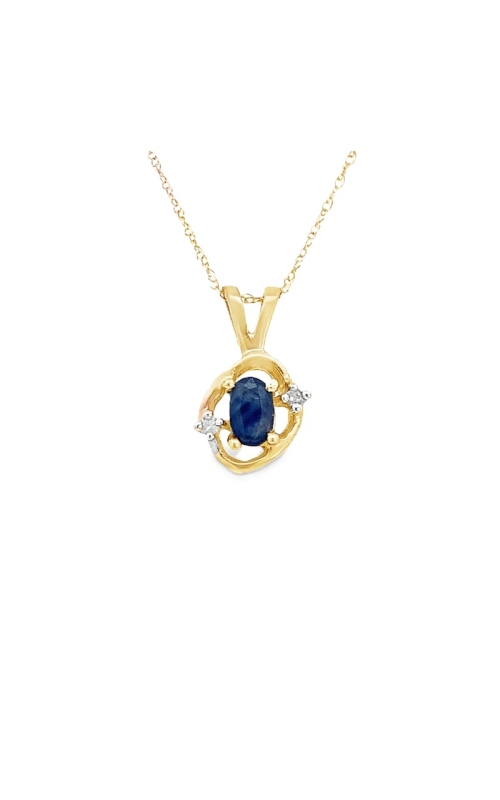 Estate Sapphire and Diamond Pendant