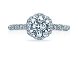 Tacori 18k White Gold Diamond Engagement Ring Semi Mount