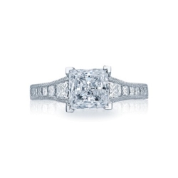 Tacori 18k White Gold Diamond Engagement Ring Semi Mount
