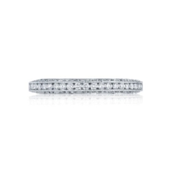 Tacori 18K White Gold Diamond Wedding Band