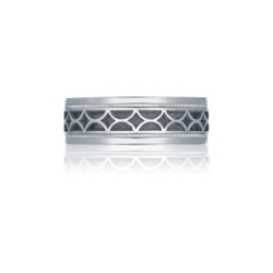 Tacori 18K White Gold Men's Wedding Band