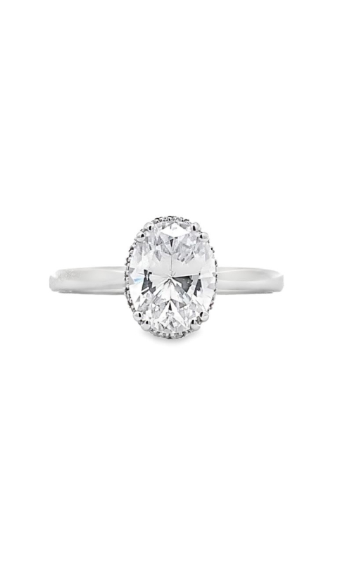 14k White Gold Diamond Semi-Mount Engagement Ring