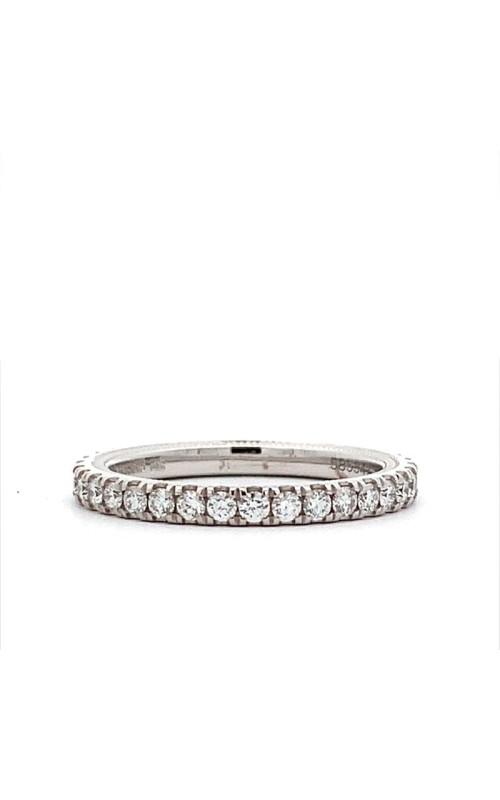 14k White Gold Diamond Wedding Band