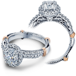 Verragio 14K White Gold Parision Engagement Ring
